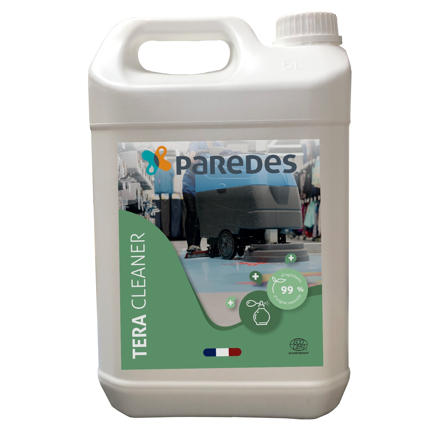 Nettoyant dégraissant parfumé Ecocert Paredes Tera Cleaner bidon de 5L photo du produit