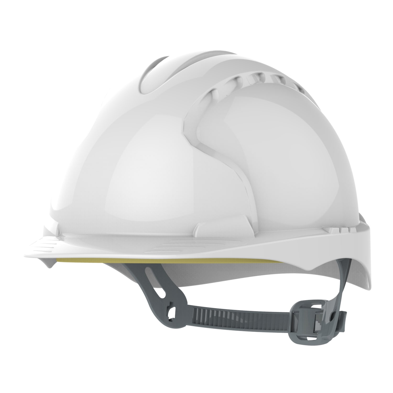 Casque de sécurité ajustable JSP EVO®2 - avec glissière et non ventilé blanc photo du produit