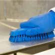 Brosse papillon fibres médium alimentaire PLP 16,5cm bleu Vikan photo du produit back S