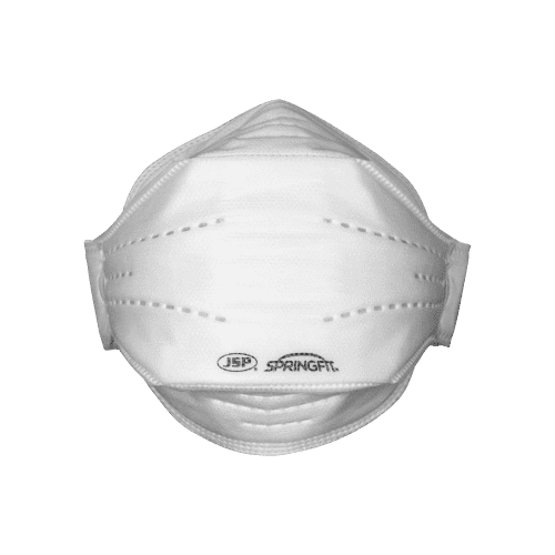 Masque de protection anti-poussières Springfit 421 FFP2 JSP trois plis sans valve photo du produit front L
