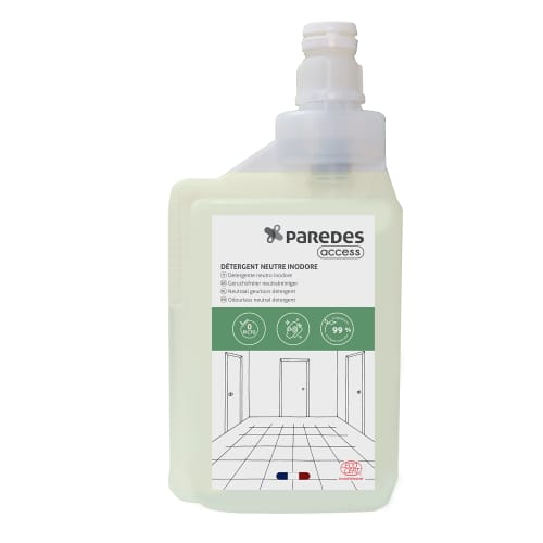 Détergent neutre inodore Ecocert Paredes Access flacon doseur de 1L photo du produit front L