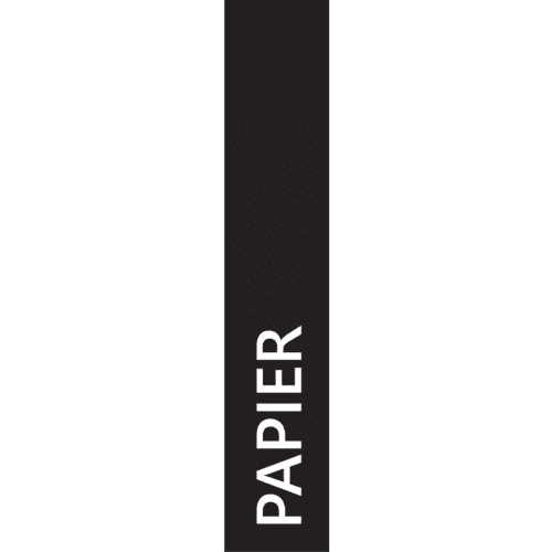 Etiquette autocollante ''Papier'' Medial photo du produit front L