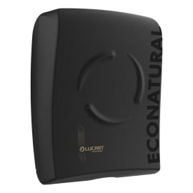 Distributeur d'essuie-mains pliés noir EcoNatural Flow Lucart