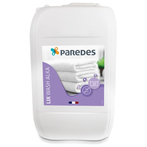 Lessive liquide alcaline Paredes LIX WASH ALKA bidon de 24kg photo du produit front L