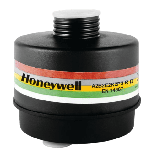 Cartouche anti-gaz A2B2E2K2P3 pour masque anti-gaz à système cartouche  Honeywell standard RD40 - PAREDES