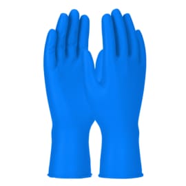 Gant Usage unique protection chimique Nitrile PIP GRIPPAZ bleu 30cm