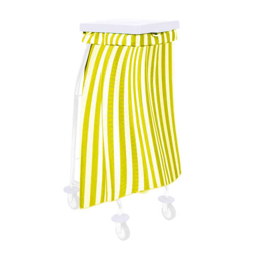 Sac à linge 65L 170g/m² rayé jaune Filmop photo du produit front L