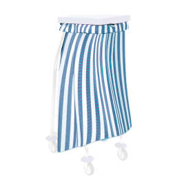 Sac à linge 65L 170g/m² rayé bleu Filmop photo du produit