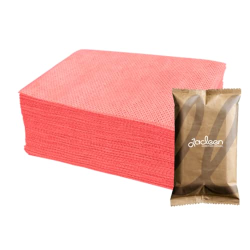Lavette ajourée SUPER 70g/m2 rouge de 40x30cm, Jacleen photo du produit front L