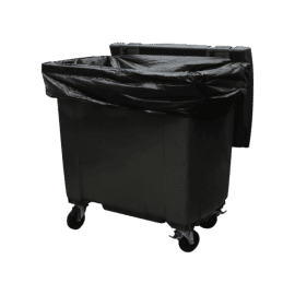 Housse conteneur  750L PEBD noir 20µ sans lien Jet'Sac