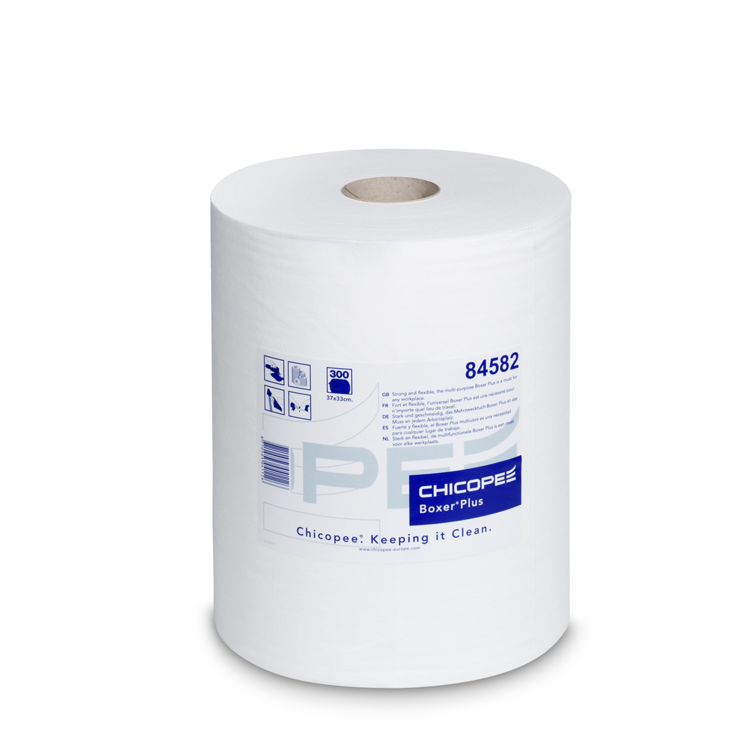 Essuyage non tissé Durawipe plus blanc 33 x 37 cm Chicopée photo du produit