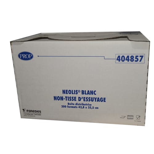 Essuyage non tissé Néolis blanc 35,5 x 42,8 cm PROP photo du produit front L
