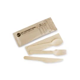 Kit couverts 4-en-1 bois Alphaform
