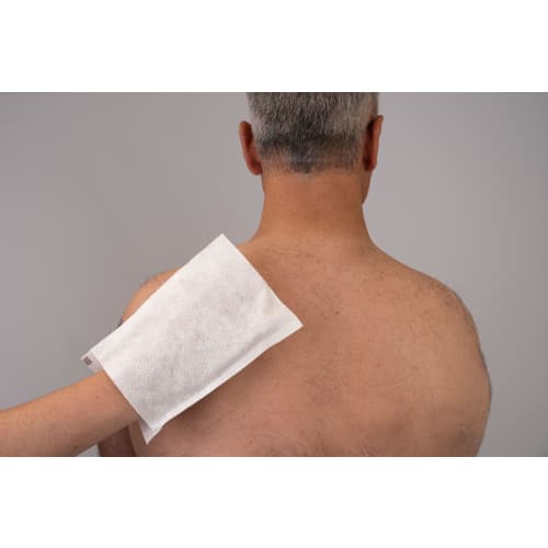 Gant de toilette non-tissé soft blanc 14 x 21 cm Kolmi photo du produit front L
