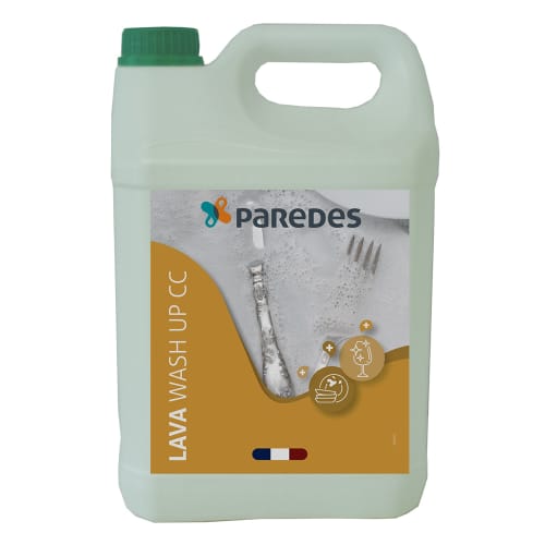 Liquide vaisselle plonge manuelle concentré Paredes Lava Wash UP CC bidon de 5L photo du produit front L