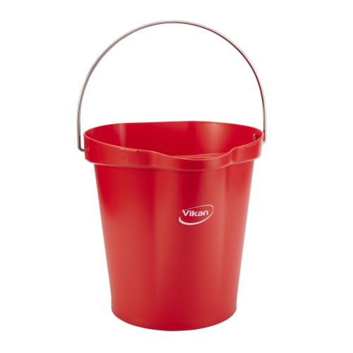 Seau gradué alimentaire PLP 12L rouge Vikan photo du produit front L