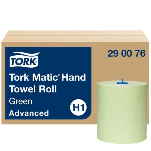 Tork matic essuie-mains rouleau vert advanced 150m 2 plis Ecolabel Tork photo du produit front L