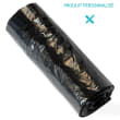 Sac plastique PE BD 110L noir impression personnalisée 55µm photo du produit