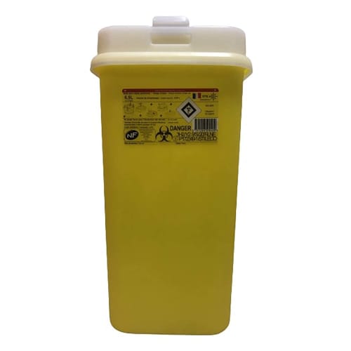 Collecteur boîte à aiguilles DASRI 6,5L Pacto+ NF X Stil Eco photo du produit front L