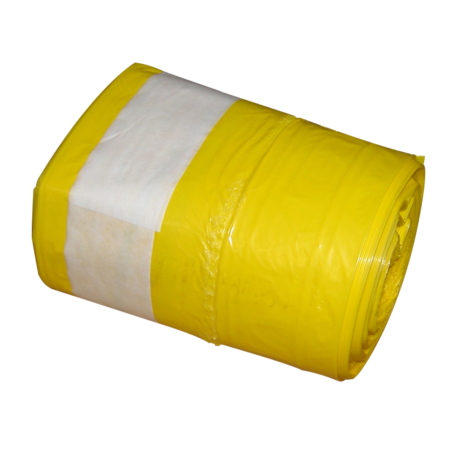 Sac plastique PE BD 20L jaune 18µm photo du produit