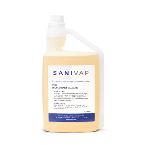 Séquestrant calcaire Sanivap flacon doseur de 1L photo du produit front L