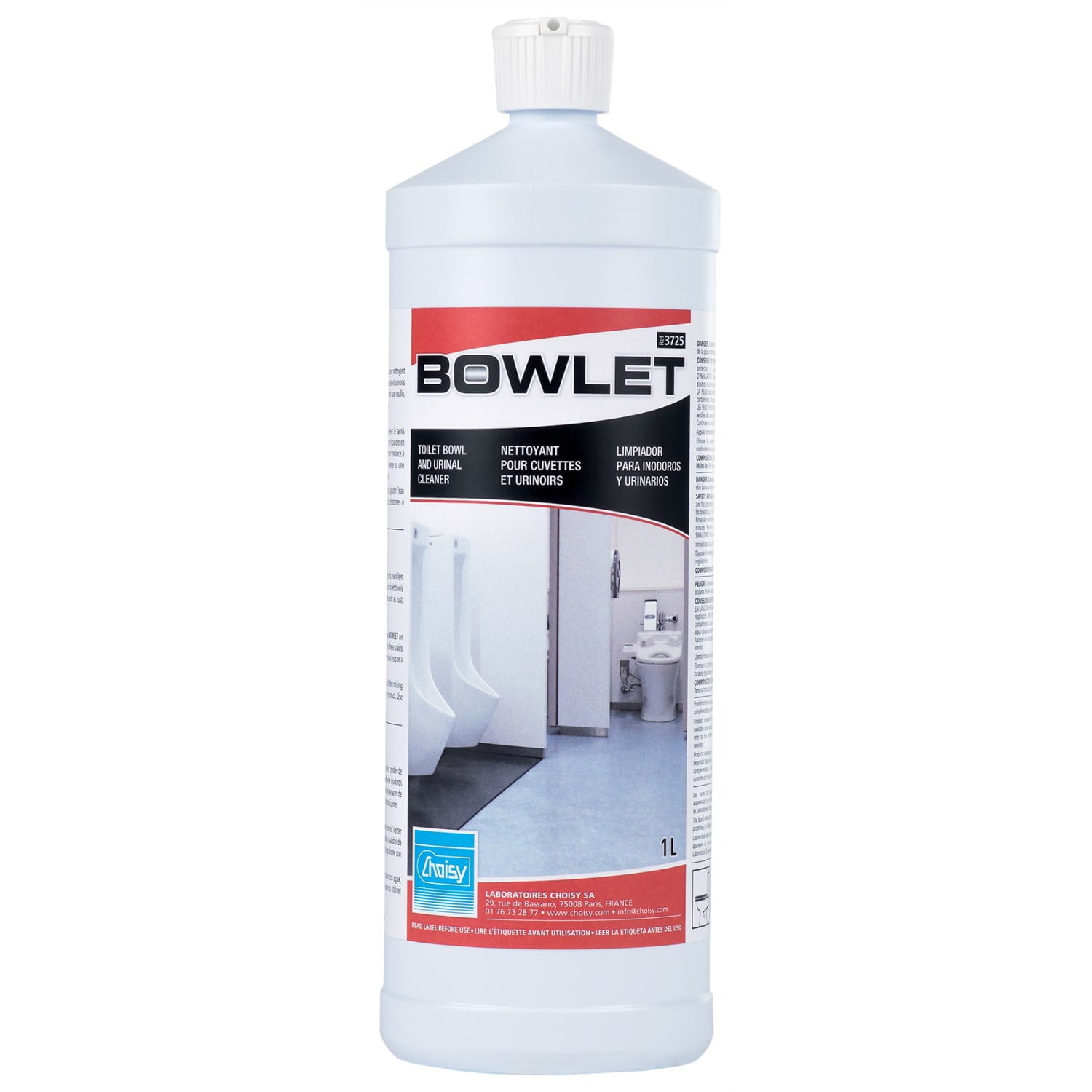 CHOISY Bowlet nettoyant détartrant flacon de 1L photo du produit