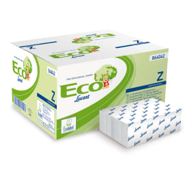 Essuie-mains plié blanc 2 plis 32 x 22,5 cm certifié Ecolabel Lucart