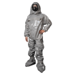 Combinaison de protection Jetguard Plus type 3-B cagoule élastiquée couvre-manchettes avec passe-pouces surbottes semelles gris taille XL photo du produit