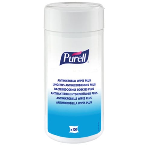 PURELL antimicrobiennes plus lingettes désinfectantes boite de 100 photo du produit