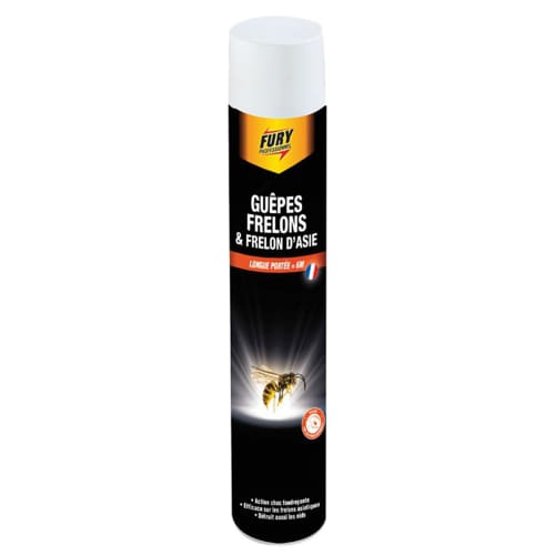 Insecticide Fury Guêpes Frelons et Frelons d'Asie aérosol de 750ml photo du produit front L