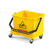 Seau PLP 15L jaune avec roues Filmop photo du produit