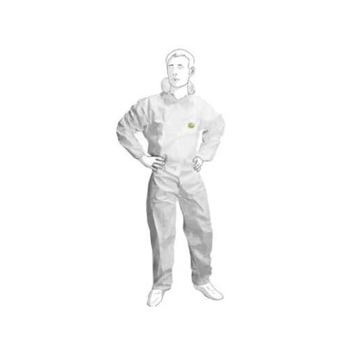 Combinaison de protection SMS type 5-6élastiques cagoule poignets taille chevilles blanc taille XXL photo du produit front L