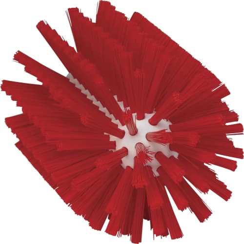 Brosse cylindrique fibres médium alimentaire PLP Ø9cm rouge Vikan photo du produit front L