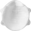 Masque de protection anti-poussières FFP2 NR D forme coque sans soupape photo du produit Back View S
