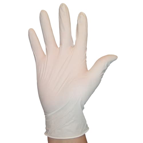 Gant de protection chimique nitrile PROP Optisane blanc non poudré taille XS (5/6) photo du produit front L