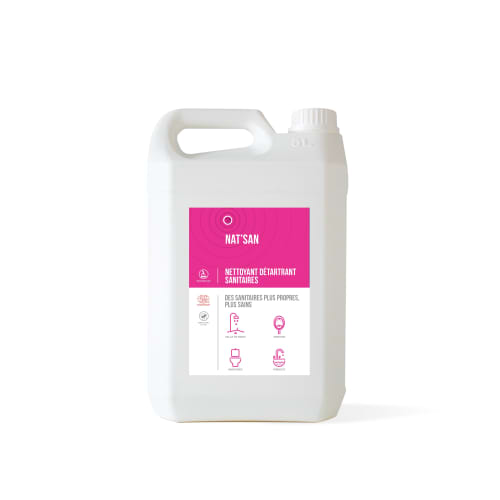 Détergent détartrant désinfectant Ecocert HTS Bio Nat'san bidon de 5L photo du produit front L
