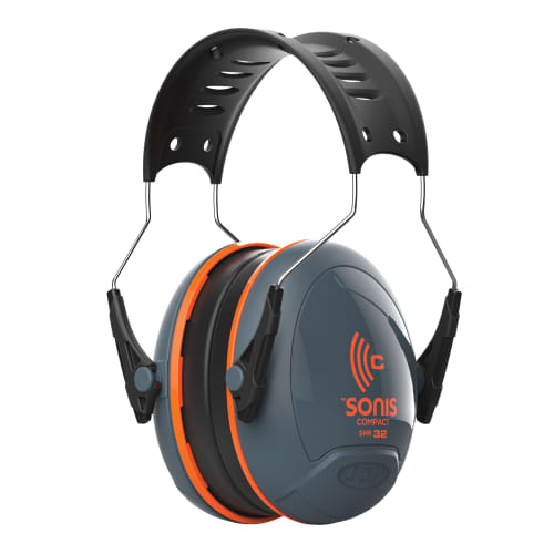 Casque antibruit JSP Sonis® Compact, SNR32dB, Gris photo du produit front L