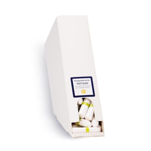 Recharges de 100 tampons sans applicateur pour distributeur CLR  Paredes x Marguerite et Cie photo du produit front L