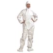 Combinaison Tyvek type 5-6 surbottes élastiques cagoule poignets taille blanc taille XL photo du produit