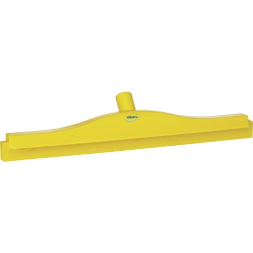 Raclette double lame alimentaire PLP caoutchouc 50cm jaune Vikan photo du produit front L