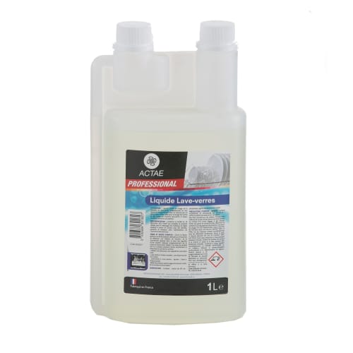 Actae liquide lave-verres flacon doseur de 1L photo du produit front L