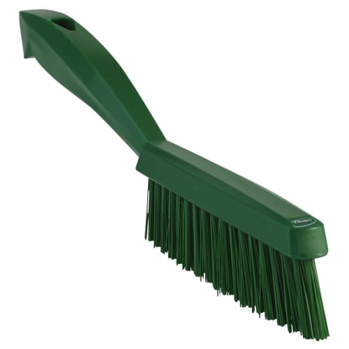 Brosse fine fibres dures alimentaire PLP 30cm vert Vikan photo du produit front L