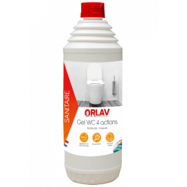 Nettoyant détartrant désodorisant désincrustant Orlav gel WC 4 actions flacon de 1L photo du produit