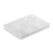 Plateau repas plastique Alphaform 5 compartiments blanc 290 x 224mm photo du produit