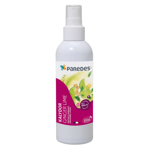 Parfum d'atmosphère gingembre citron Paredes ginger lime pulvérisateur de 200ml photo du produit front L