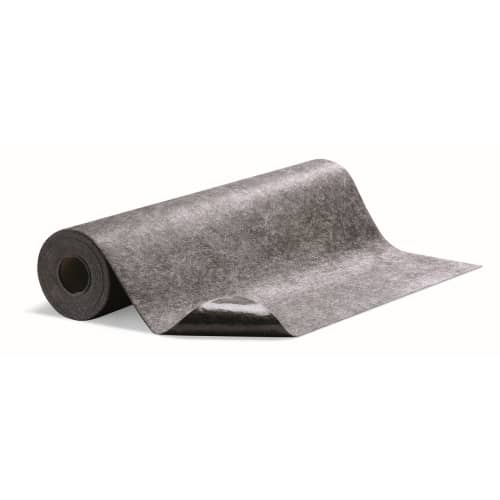 Tapis absorbant et adhésif en rouleau pré-découpé Pig® Grippy® gris double épaisseur 91 cm x 15,3 m photo du produit front L