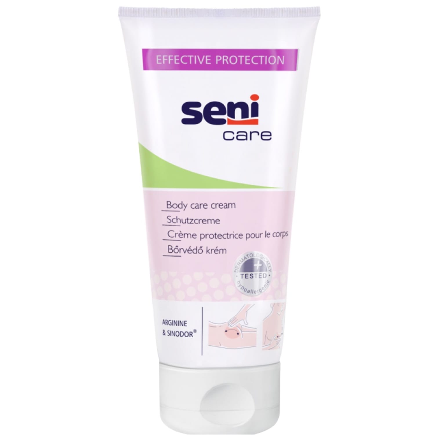 Seni Care crème protectrice corps à l'Arginine tube de 200ml photo du produit