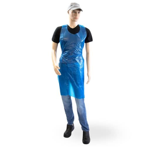 Tablier PE Paredes Bleu 18 µm gaufré 70x120 cm taille S+ photo du produit front L