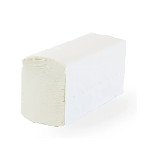 Essuie-mains pliés Z blanc de 150 formats 21,6 x 21,5 cm Paredes photo du produit front L