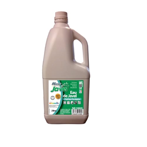 Eau de javel eucalyptus à 2,6% de chlore actif Nectra bidon de 2L photo du produit front L